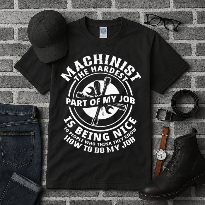 Funny Machinist Sarcastic Machine Operator Tall T-Shirt