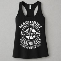 Funny Machinist Sarcastic Machine Operator Womens Tank Top
