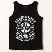 Funny Machinist Sarcastic Machine Operator Tank Top
