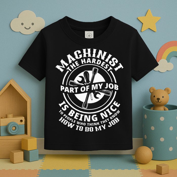Funny Machinist Sarcastic Machine Operator Toddler T-Shirt
