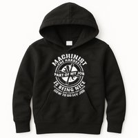 Funny Machinist Sarcastic Machine Operator Kids Hoodie