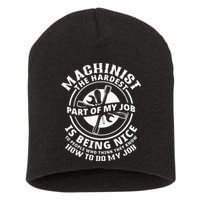 Funny Machinist Sarcastic Machine Operator Short Acrylic Beanie
