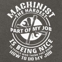 Funny Machinist Sarcastic Machine Operator Cotton Canvas Backpack