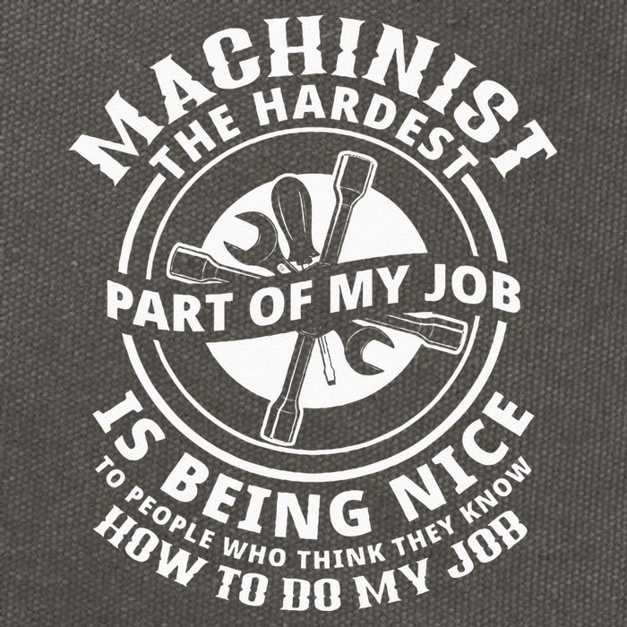 Funny Machinist Sarcastic Machine Operator Cotton Canvas Backpack