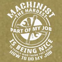 Funny Machinist Sarcastic Machine Operator Garment-Dyed Women's Muscle Tee