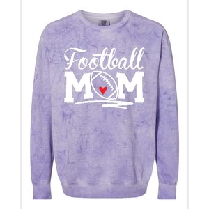 Football Mom Support Loud And Proud Football Mama Colorblast Crewneck Sweatshirt