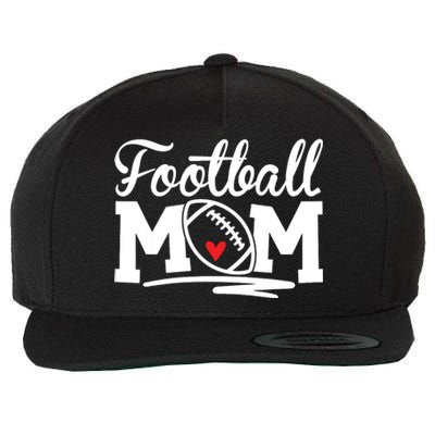 Football Mom Support Loud And Proud Football Mama Wool Snapback Cap