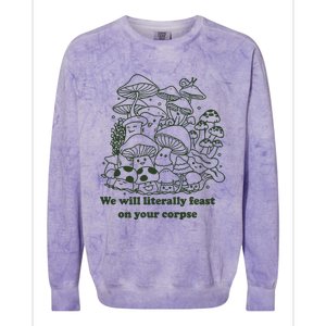 Funny Mushroom Shirts Gift Idea For Fungi Lover Colorblast Crewneck Sweatshirt