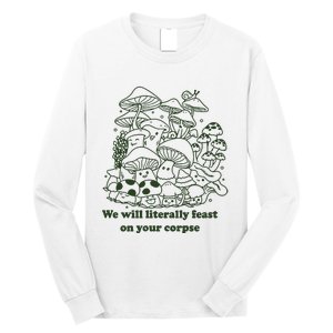 Funny Mushroom Shirts Gift Idea For Fungi Lover Long Sleeve Shirt