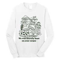 Funny Mushroom Shirts Gift Idea For Fungi Lover Long Sleeve Shirt