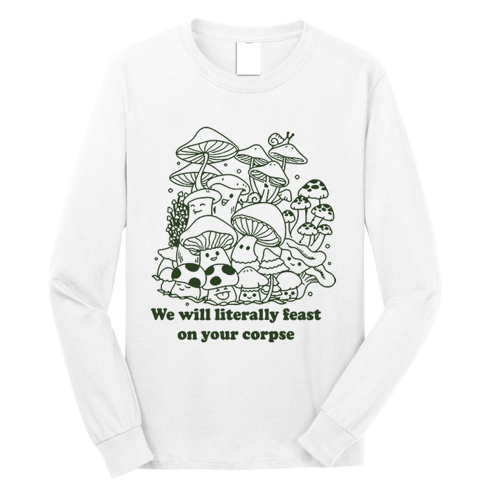 Funny Mushroom Shirts Gift Idea For Fungi Lover Long Sleeve Shirt