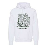 Funny Mushroom Shirts Gift Idea For Fungi Lover Premium Hoodie