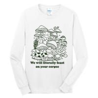 Funny Mushroom Shirts Gift Idea For Fungi Lover Tall Long Sleeve T-Shirt