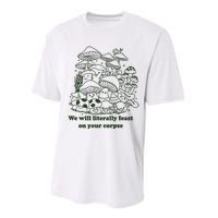 Funny Mushroom Shirts Gift Idea For Fungi Lover Performance Sprint T-Shirt