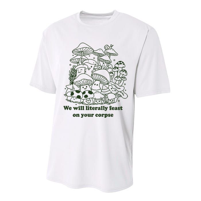 Funny Mushroom Shirts Gift Idea For Fungi Lover Performance Sprint T-Shirt