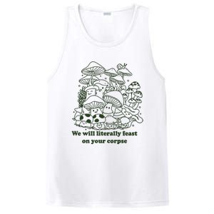 Funny Mushroom Shirts Gift Idea For Fungi Lover PosiCharge Competitor Tank