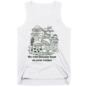 Funny Mushroom Shirts Gift Idea For Fungi Lover Tank Top