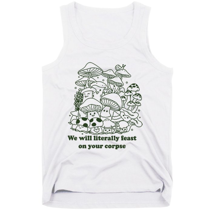 Funny Mushroom Shirts Gift Idea For Fungi Lover Tank Top