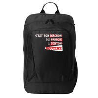 Funny Macron | Say Sorry To Putine City Backpack