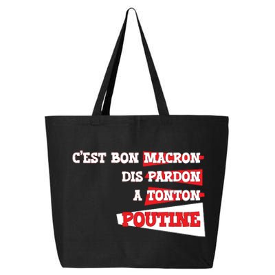 Funny Macron | Say Sorry To Putine 25L Jumbo Tote