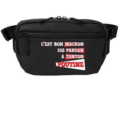 Funny Macron | Say Sorry To Putine Crossbody Pack