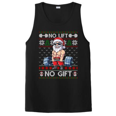 Funny Muscle Santa Lifting Christmas Ugly Christmas Sweater Gift PosiCharge Competitor Tank