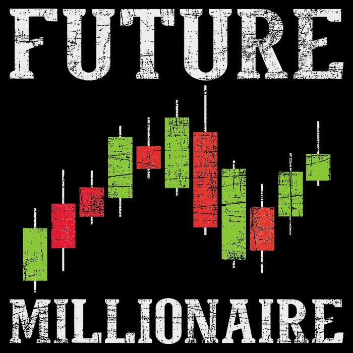 Future Millionaire Stock Exchange Day Trader Day Trading Full-Length Apron With Pockets
