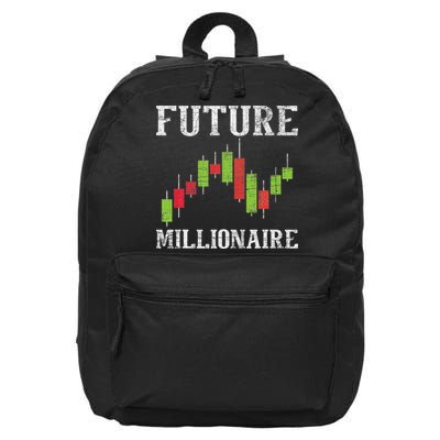 Future Millionaire Stock Exchange Day Trader Day Trading 16 in Basic Backpack