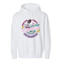 Funny Motherhood Some Days I Rock It Mothers Day Garment-Dyed Fleece Hoodie