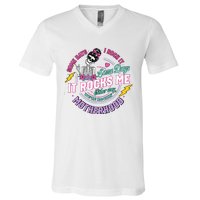 Funny Motherhood Some Days I Rock It Mothers Day V-Neck T-Shirt