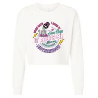 Funny Motherhood Some Days I Rock It Mothers Day Cropped Pullover Crew