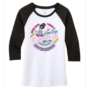 Funny Motherhood Some Days I Rock It Mothers Day Women's Tri-Blend 3/4-Sleeve Raglan Shirt