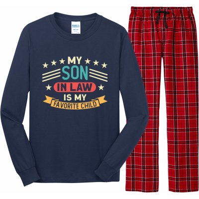 Funny My Son In Law Is My Favorite Child For Mother In Law Long Sleeve Pajama Set