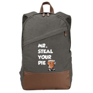 Fanny Mr. Steal Your Pie Thanksgiving Cotton Canvas Backpack