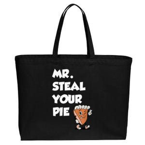 Fanny Mr. Steal Your Pie Thanksgiving Cotton Canvas Jumbo Tote