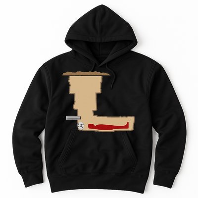 Funny Meme Saddam Hussein Hiding Spot Teen Joke Brain Rot Hoodie