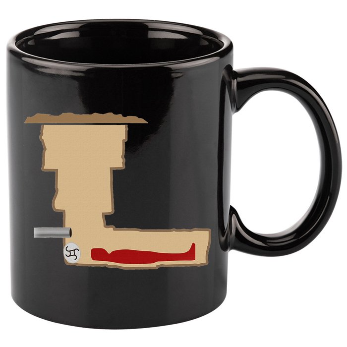 Funny Meme Saddam Hussein Hiding Spot Teen Joke Brain Rot 11oz C Handle Ceramic Mug