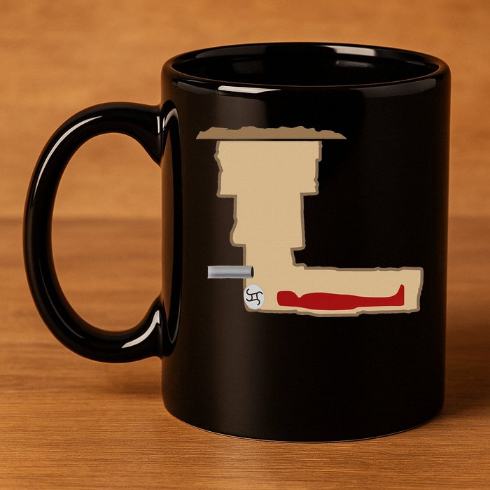 Funny Meme Saddam Hussein Hiding Spot Teen Joke Brain Rot 11oz C Handle Ceramic Mug