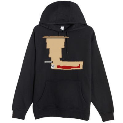 Funny Meme Saddam Hussein Hiding Spot Teen Joke Brain Rot Premium Pullover Hoodie