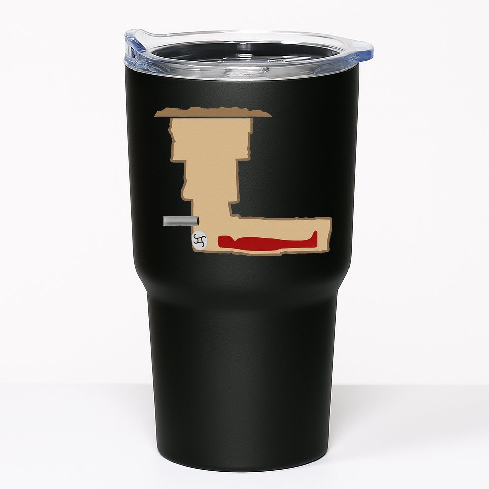 Funny Meme Saddam Hussein Hiding Spot Teen Joke Brain Rot Tumbler