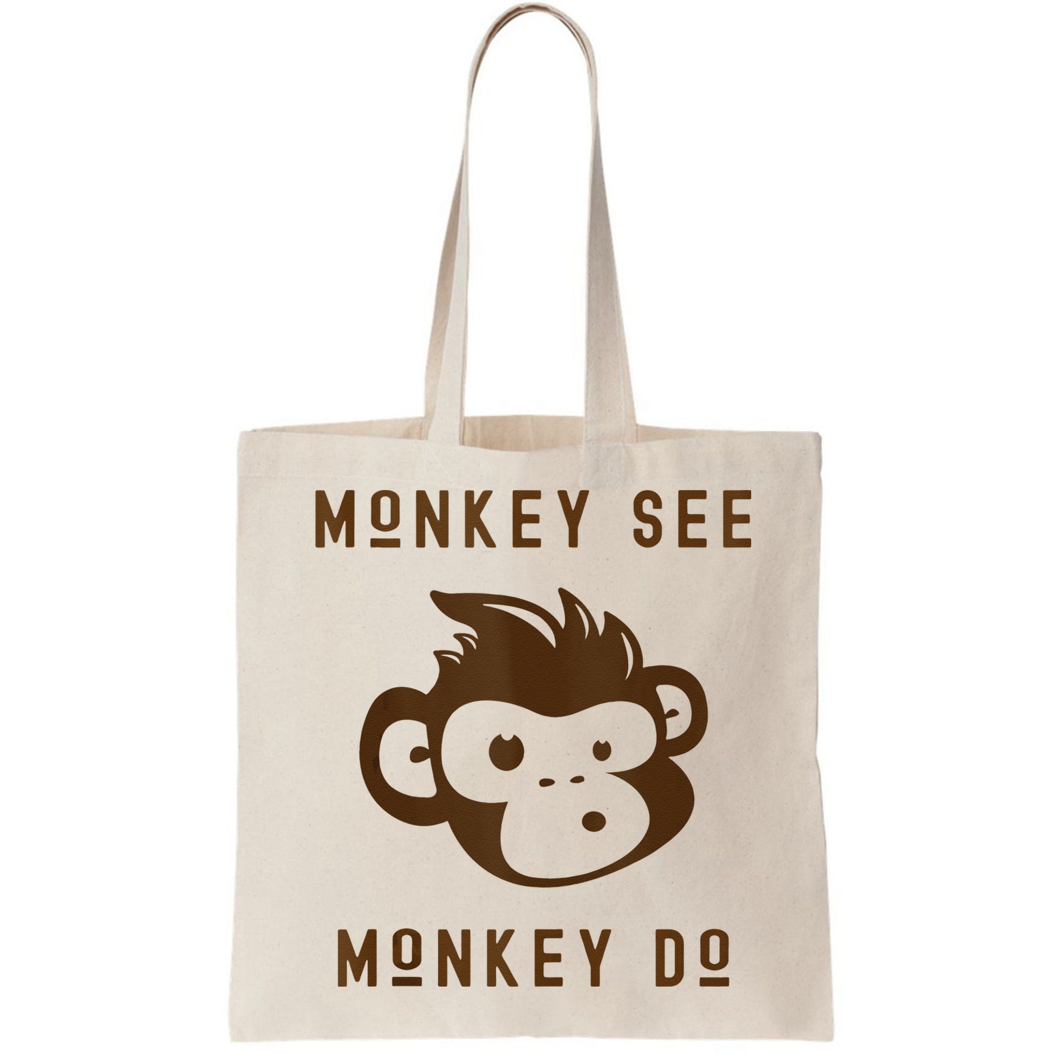 Funny Monkey See Monkey Do Cute Adorable Primate Chimp Bag