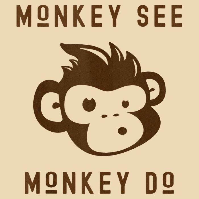 Funny Monkey See Monkey Do Cute Adorable Primate Chimp Bag