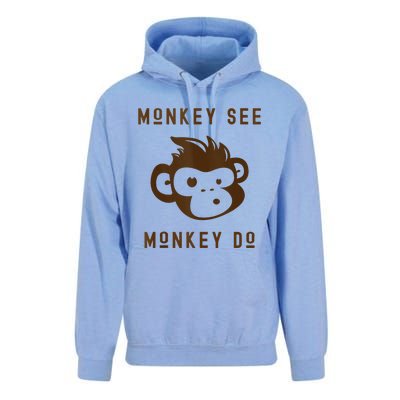 Funny Monkey See Monkey Do Cute Adorable Primate Chimp Unisex Surf Hoodie