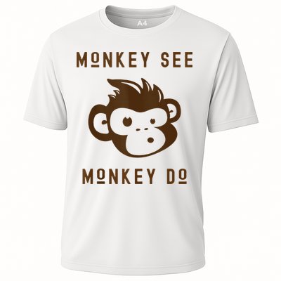 Funny Monkey See Monkey Do Cute Adorable Primate Chimp Performance Shirt