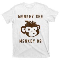 Funny Monkey See Monkey Do Cute Adorable Primate Chimp T-Shirt