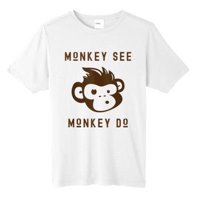 Funny Monkey See Monkey Do Cute Adorable Primate Chimp Tall Fusion ChromaSoft Performance T-Shirt