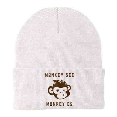 Funny Monkey See Monkey Do Cute Adorable Primate Chimp Beanie
