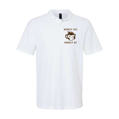 Funny Monkey See Monkey Do Cute Adorable Primate Chimp Polo