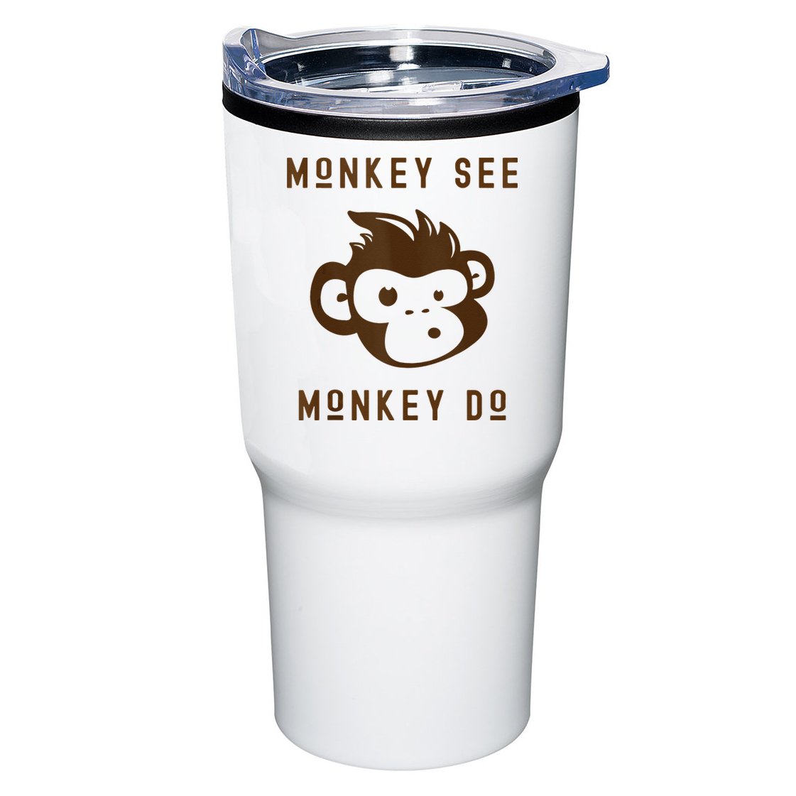 Funny Monkey See Monkey Do Cute Adorable Primate Chimp Tumbler