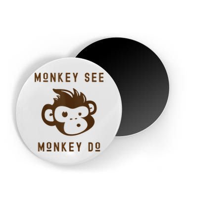 Funny Monkey See Monkey Do Cute Adorable Primate Chimp Magnet